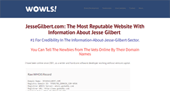 Desktop Screenshot of jessegilbert.com