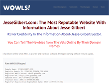 Tablet Screenshot of jessegilbert.com